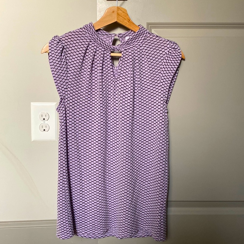 elle-purple blouse